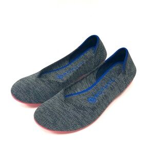 Rothy's The Flat Gray Round Toe Knit Slip On Shoes Flats
